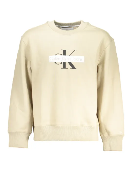"Calvin Klein Sweatshirts im Sale | Calvin Klein Rundhals Fleece Sweatshirt mit Logoaufdruck online kaufen"|Planet-Deluxe