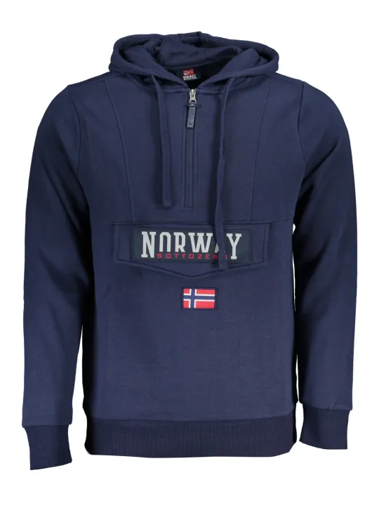 "NORWAY 1963 Sweatshirts im Sale | Norway Fleece Kapuzenpullover mit Reißverschlusstasche Navy online kaufen"|Planet-Deluxe