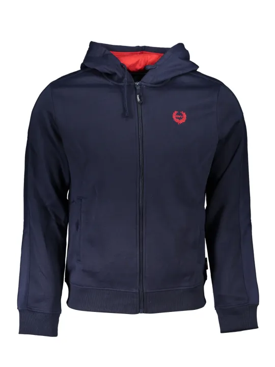 "GIAN MARCO VENTURI Sweatshirts im Sale | Kapuzensweatshirt Fleece 2 Taschen Reißverschluss Logo GMV online kaufen"|Planet-Deluxe