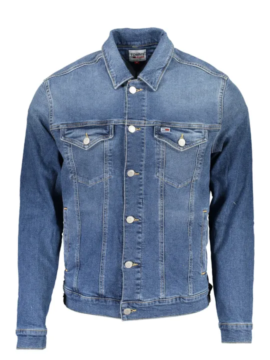 "Tommy Hilfiger Jacken im Sale | Tommy Hilfiger Jeansjacke mit Stickerei und Bio-Baumwolle online kaufen"|Planet-Deluxe
