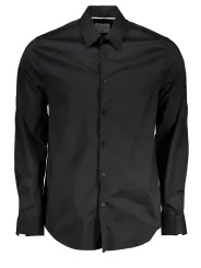 "GUESS JEANS Hemden im Sale | Slim Fit Hemd mit Italienkragen und Stickerei aus Bio-Baumwolle online kaufen"|Planet-Deluxe