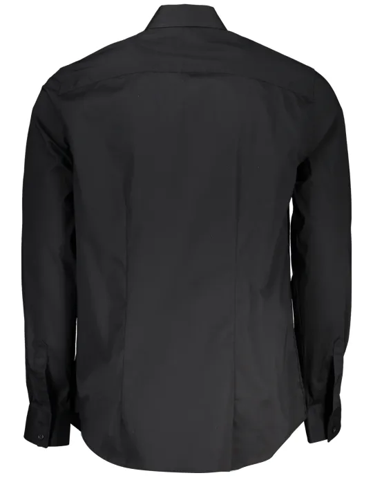 "GUESS JEANS Hemden im Sale | Slim Fit Hemd mit Italienkragen und Stickerei aus Bio-Baumwolle online kaufen"|Planet-Deluxe