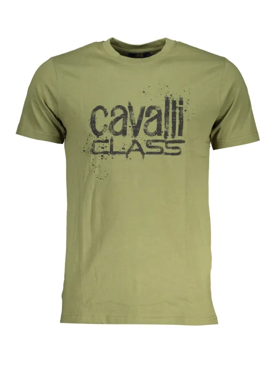 "Cavalli Class T-Shirts im Sale | Cavalli Class QXT62PJD060_VE04050 Grün online kaufen"|Planet-Deluxe