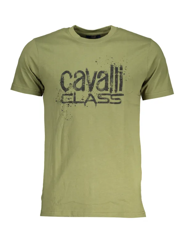 "Cavalli Class T-Shirts im Sale | Cavalli Class QXT62PJD060_VE04050 Grün online kaufen"|Planet-Deluxe