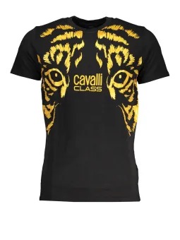 "Cavalli Class Kurzarm T-Shirt – Stylisches Logo-Design"