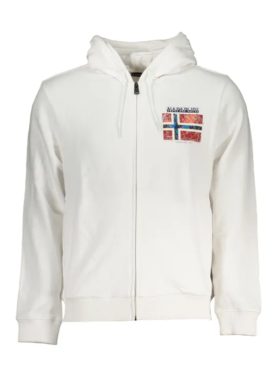 "Napapijri Sweatshirts im Sale | Kapuzen-Sweatshirt mit Reißverschluss und Taschen Napapijri online kaufen"|Planet-Deluxe