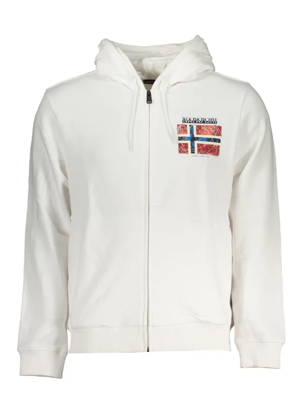 "Napapijri Sweatshirts im Sale | Kapuzen-Sweatshirt mit Reißverschluss und Taschen Napapijri online kaufen"|Planet-Deluxe