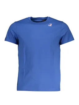 "KWAY Eduardo Blau: Kurzarmliges T-Shirt mit Logo"