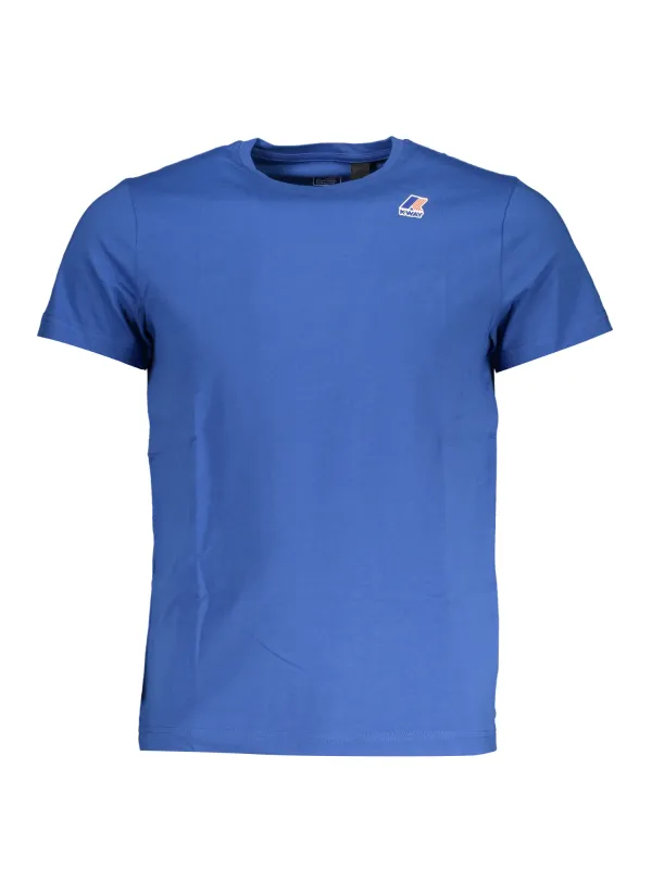 "KWAY Eduardo Blau: Kurzarmliges T-Shirt mit Logo"