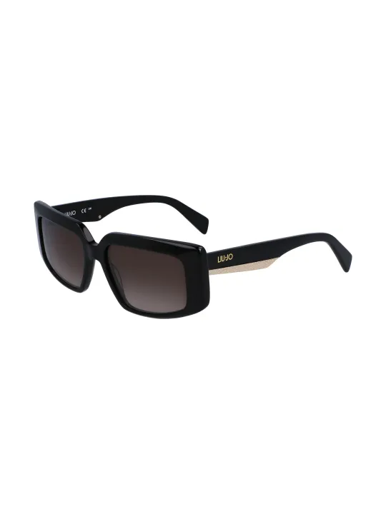 "Liu Jo Sonnenbrillen im Sale | Liu Jo Sonnenbrille Schwarz mit Kontrastdetails 54mm Glas online kaufen"|Planet-Deluxe