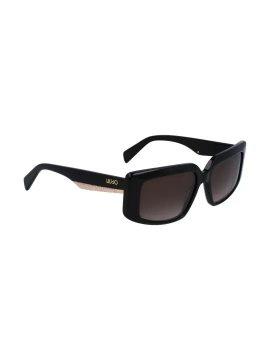 "Liu Jo Sonnenbrillen im Sale | Liu Jo Sonnenbrille Schwarz mit Kontrastdetails 54mm Glas online kaufen"|Planet-Deluxe