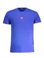 "Stylisches Blaues Rundhals T-Shirt mit NORWAY 1963 Logo"