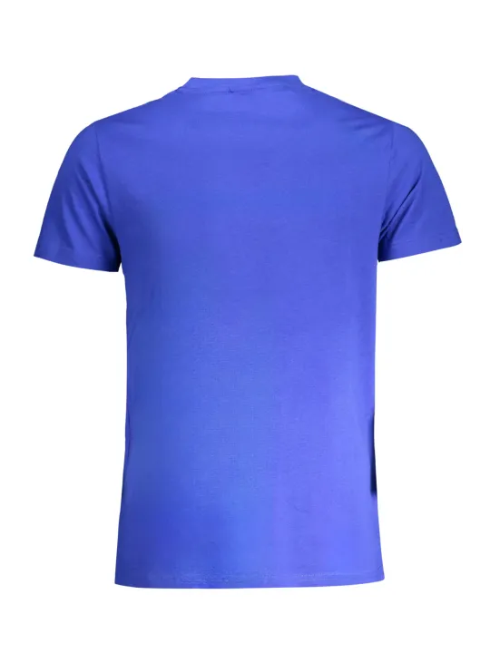 "Stylisches Blaues Rundhals T-Shirt mit NORWAY 1963 Logo"