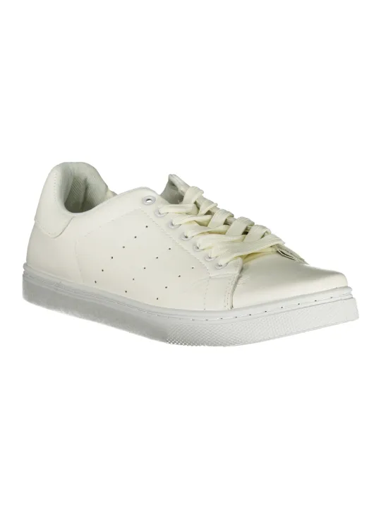 "NORWAY 1963: Weiße Sneakers mit Kontrastdetails"