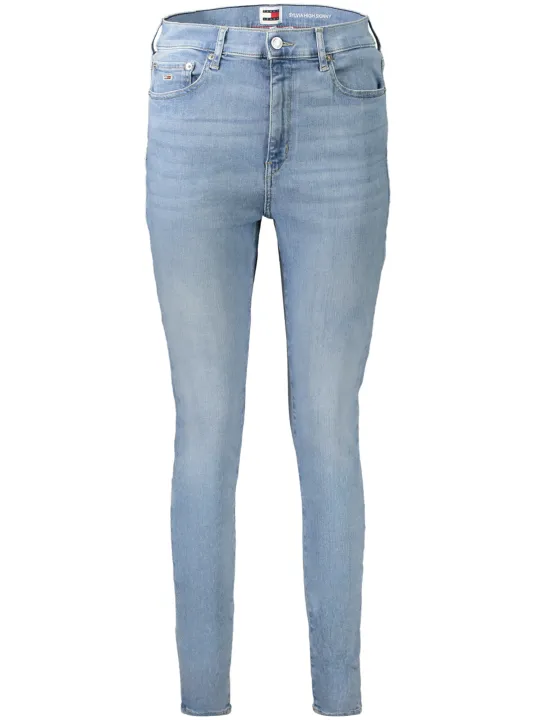 "Tommy Hilfiger Jeans im Sale | Sylvia High Waist Jeans mit Waschung und Logo Tommy Hilfiger online kaufen"|Planet-Deluxe