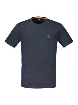 "Stylisches Boss Rundhals T-Shirt mit Logo-Stickerei"