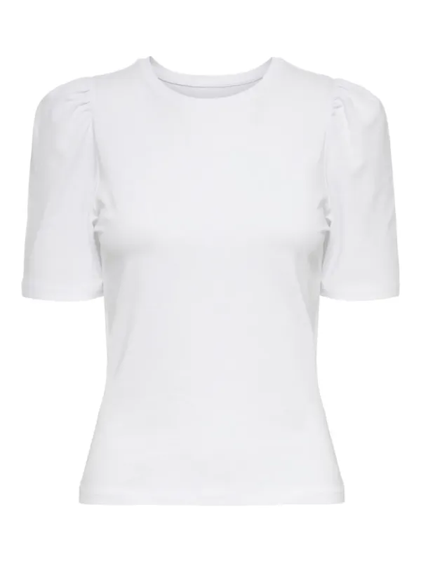 Weißes Damen T-Shirt vorneansicht Weißes Damen T-Shirt vorneansicht