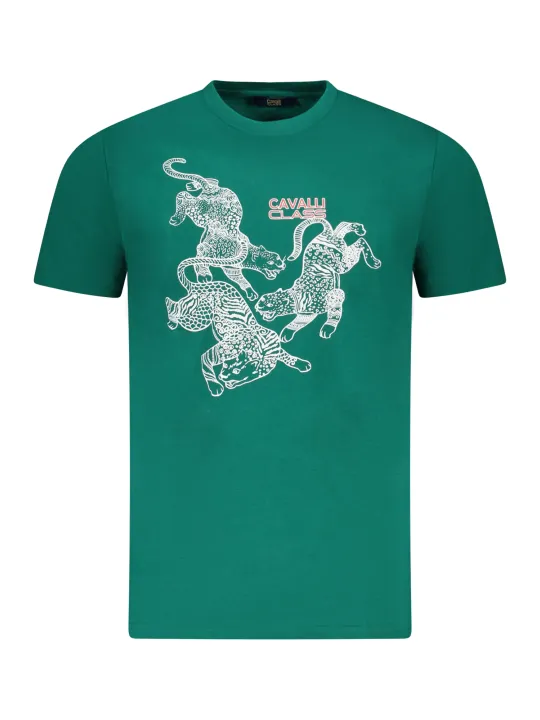 "Cavalli Class T-Shirts im Sale | Cavalli Class Logo TShirt Kurzarm Rundhals Druck online kaufen"|Planet-Deluxe