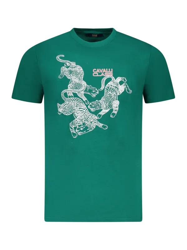"Cavalli Class T-Shirts im Sale | Cavalli Class Logo TShirt Kurzarm Rundhals Druck online kaufen"|Planet-Deluxe