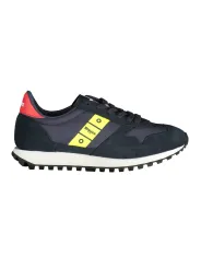 "Blauer Sneakers im Sale | KONTRAST-SNEAKER MIT LOGO UND SCHNÜRSENKEL online kaufen"|Planet-Deluxe
