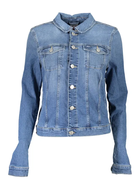 "Tommy Hilfiger Jacken im Sale | Verwaschene Jeansjacke mit Stickerei und Logo von Tommy Hilfiger online kaufen"|Planet-Deluxe