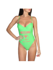 Grüner Moschino Logo-Bodysuit für Damen