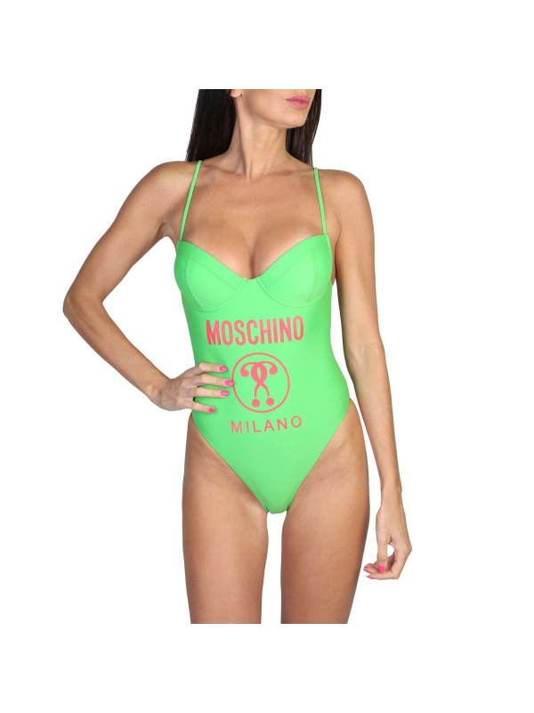 Grüner Moschino Logo-Bodysuit für Damen