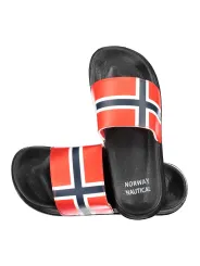 "NORWAY 1963 Pantoletten im Sale | Pantoletten NORWAY 1963 mit Kontrastdetails und Logo Druck online kaufen"|Planet-Deluxe