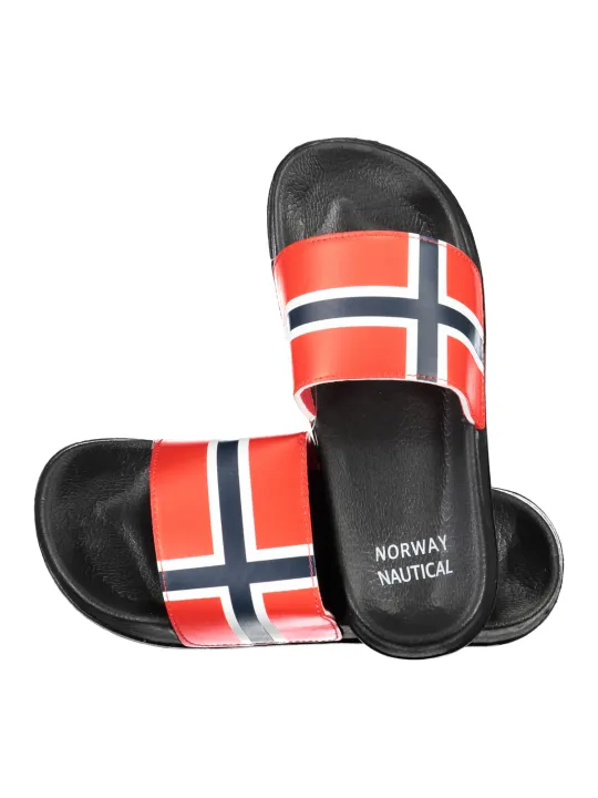 "NORWAY 1963 Pantoletten im Sale | Pantoletten NORWAY 1963 mit Kontrastdetails und Logo Druck online kaufen"|Planet-Deluxe