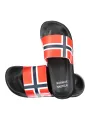 "NORWAY 1963 Pantoletten im Sale | Pantoletten NORWAY 1963 mit Kontrastdetails und Logo Druck online kaufen"|Planet-Deluxe