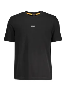 "Boss Bio-Baumwolle T-Shirt – Logo & Rundhals, nachhaltig"