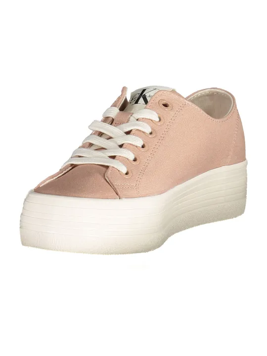 "Calvin Klein Sneakers im Sale | Calvin Klein Plateau Sneaker Print Rosa online kaufen"|Planet-Deluxe