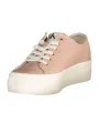 "Calvin Klein Sneakers im Sale | Calvin Klein Plateau Sneaker Print Rosa online kaufen"|Planet-Deluxe