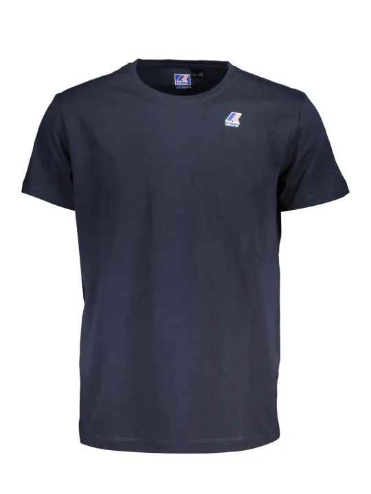 "K-WAY T-Shirts im Sale | Kurzarm TShirt Rundhals Logo Blau KWay online kaufen"|Planet-Deluxe