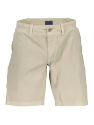 "GANT Hosen im Sale | GANT Bio-Baumwolle Bermuda mit 4 Taschen Beige Hose online kaufen"|Planet-Deluxe