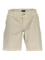 "GANT Hosen im Sale | GANT Bio-Baumwolle Bermuda mit 4 Taschen Beige Hose online kaufen"|Planet-Deluxe
