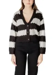 Gestreifter Jacqueline De Yong Strickjacke