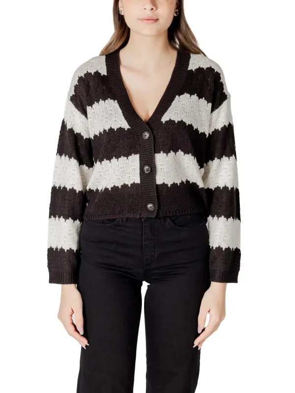 Gestreifter Jacqueline De Yong Strickjacke