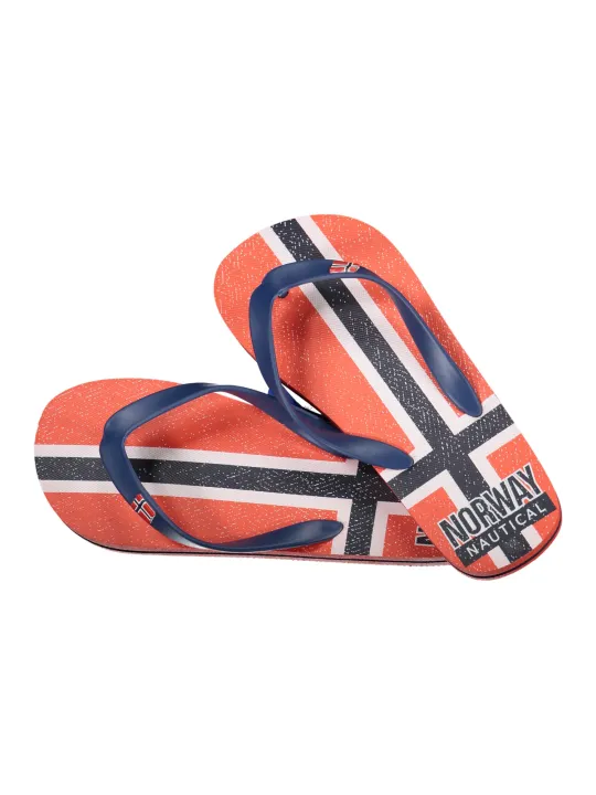 "NORWAY 1963 Pantoletten im Sale | Pantoletten Kontrast Details Druck Logo Rot Norway 1963 online kaufen"|Planet-Deluxe