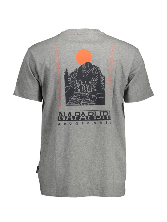 "Napapijri T-Shirts im Sale | Napapijri Kurzarmshirt Rundhals Logo Grigio Quintinoss online kaufen"|Planet-Deluxe