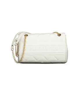 Valentino Tasche Weiß: 2 Henkel, Kette, Kontrastdetails