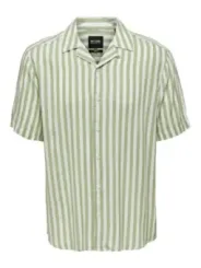 Gestreiftes Kurzarmhemd von Only & Sons