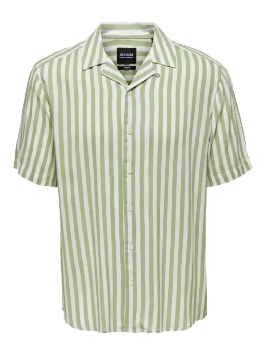 Gestreiftes Kurzarmhemd von Only & Sons
