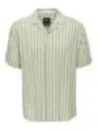 Gestreiftes Kurzarmhemd von Only & Sons