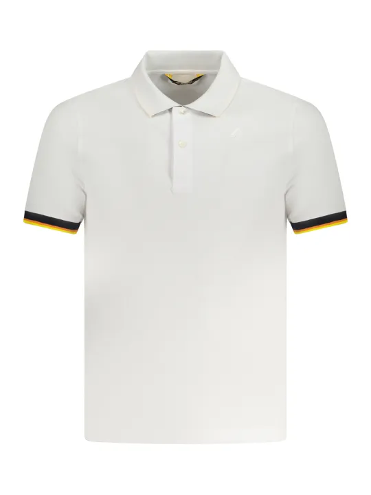 "K-WAY Poloshirts im Sale | Kurzarm Poloshirt 2 Knoepfe Kontrastdetails Logo KWAY online kaufen"|Planet-Deluxe