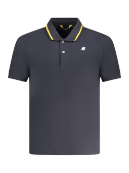 Kurzarmpoloshirt mit Kontrastdetails & Logo – KWAY