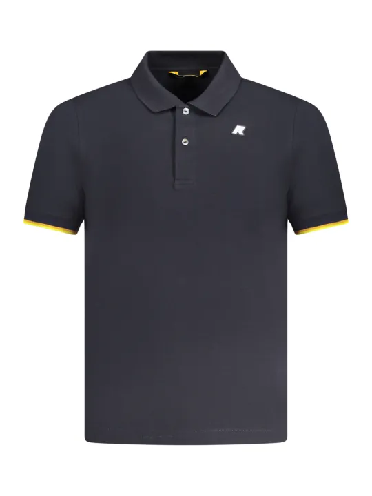 "K-WAY Poloshirts im Sale | Kurzarm Polo Kontrast Details Logo KWAY Schwarz online kaufen"|Planet-Deluxe