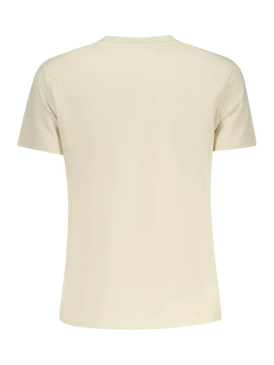 "Tommy Hilfiger T-Shirts im Sale | Tommy Hilfiger Damen T-Shirt DW0DW21338_BEACG - Kurzarm, Rundhals, Druck & Stickerei, Logo, 95% Regenerative Baumwolle online kaufen"|Planet-Deluxe