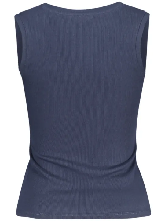 "Tommy Hilfiger Hemden im Sale | Tommy Hilfiger Damen Tanktop DW0DW20673_BLC1G - Weiter Ausschnitt, Stickerei Logo, 95% Regenerative Baumwolle online kaufen"|Planet-Deluxe