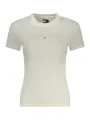 "Tommy Hilfiger T-Shirts im Sale | Tommy Hilfiger Damen T-Shirt DW0DW20315_BIYBL - Kurzarm, Rundhals, Logo-Print, 95% Regenerierte Baumwolle online kaufen"|Planet-Deluxe
